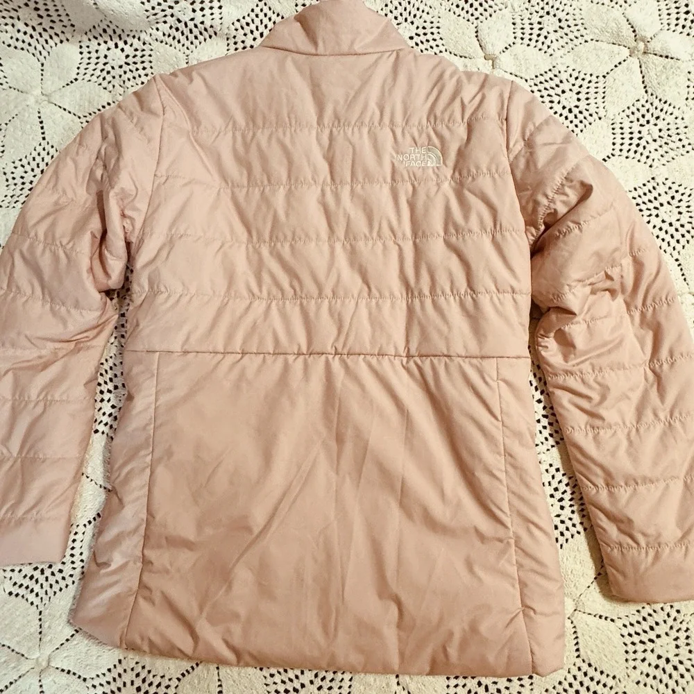 Sz L Large 14-16 The North Face Girl's Reversible Sherpa Jacket Long Sleeve Pink